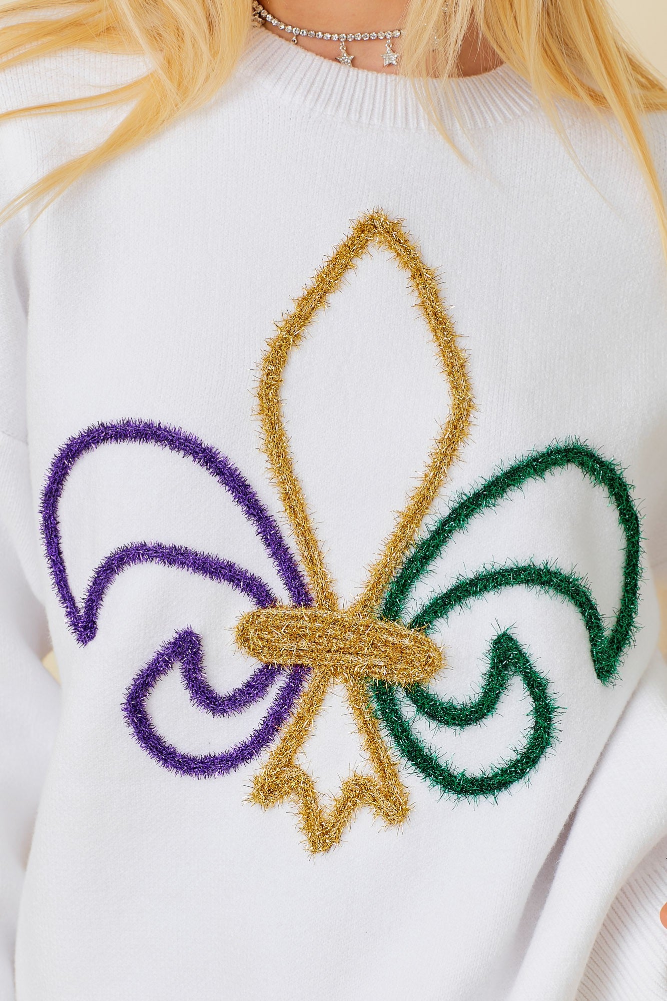 Fleur de lis Sparkle Sweater