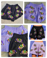 Cotton Crown Shorts- Purple