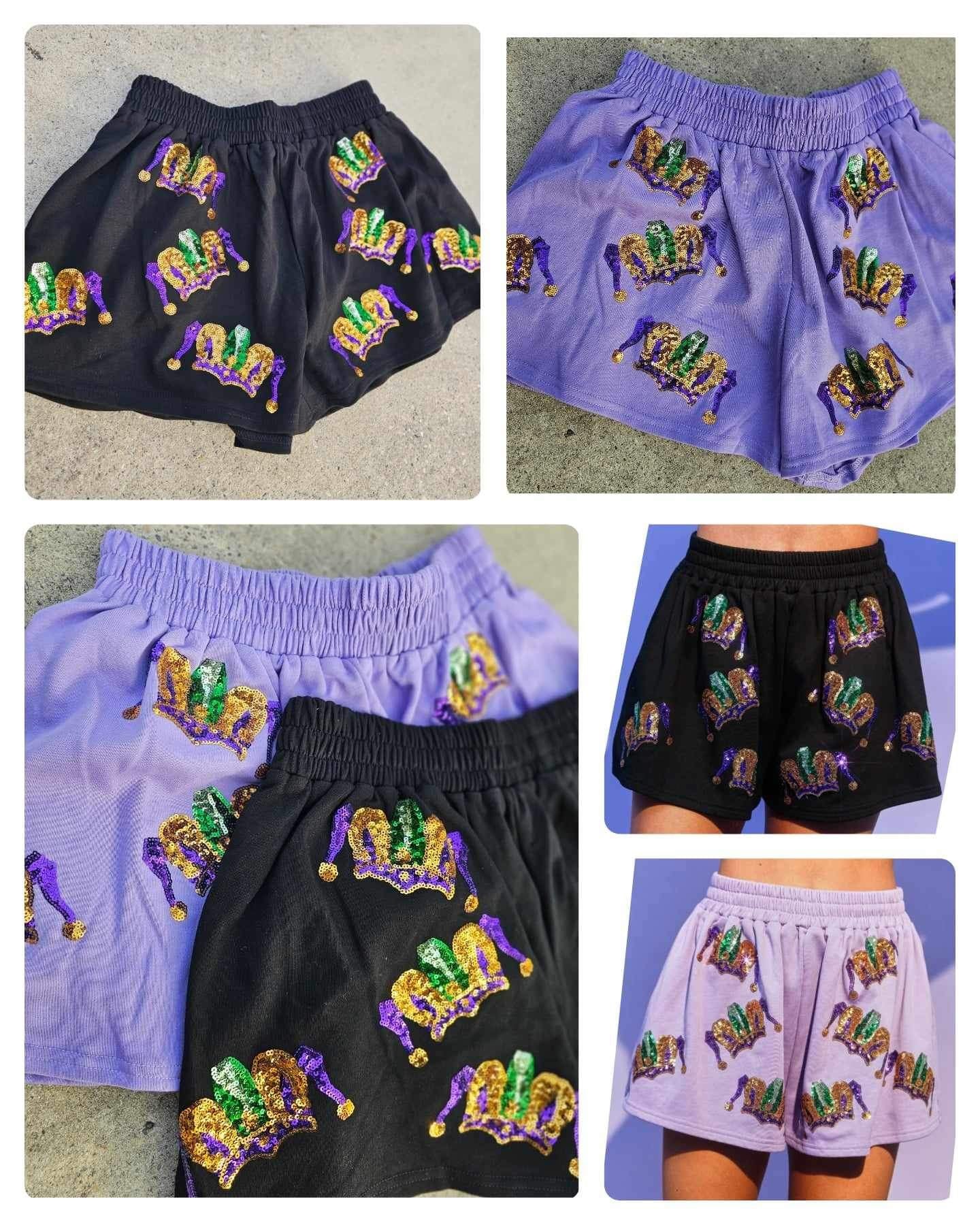 Cotton Crown Shorts- Purple