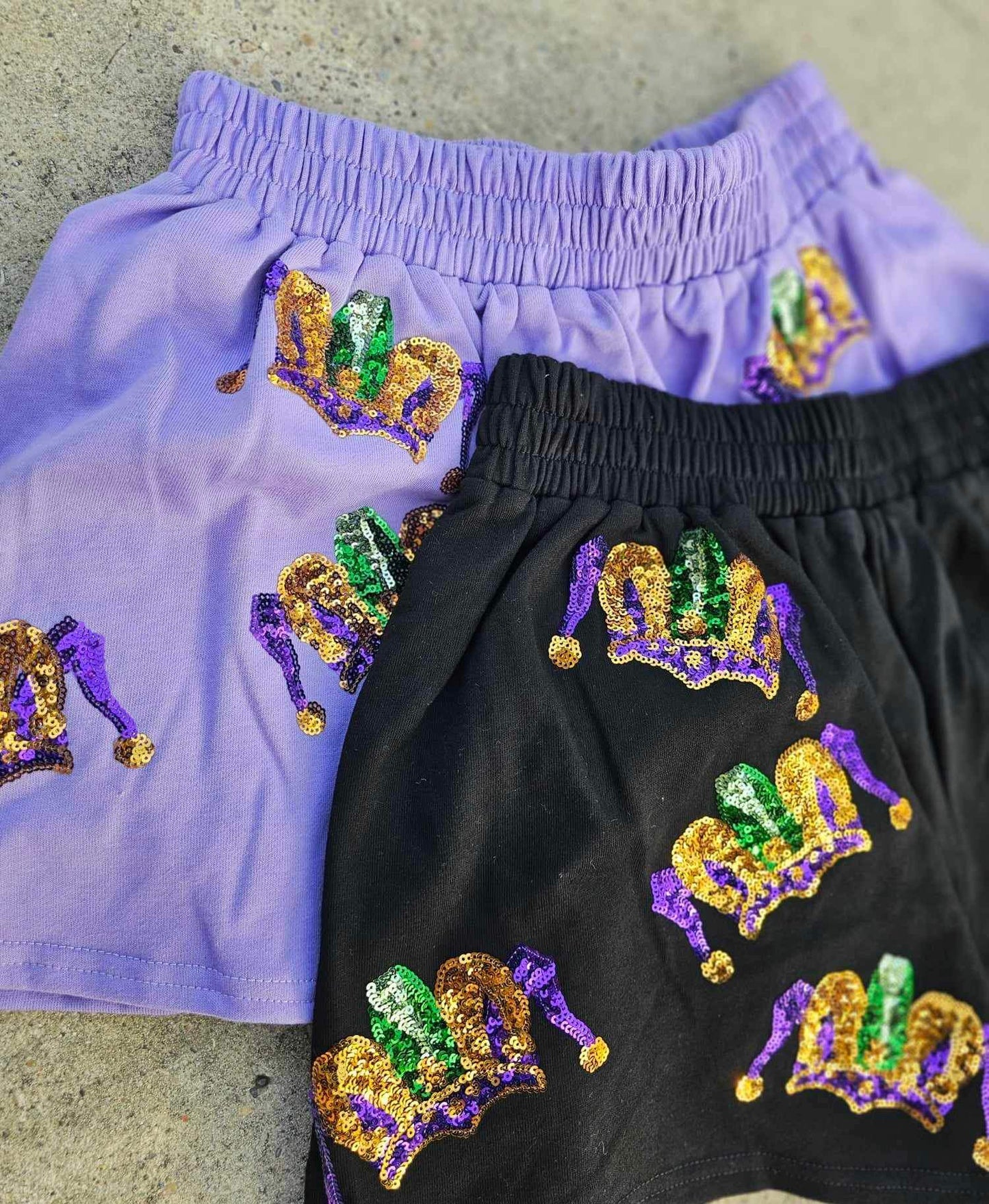 Cotton Crown Shorts- Purple