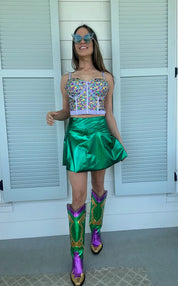 Adult Metallic Skort