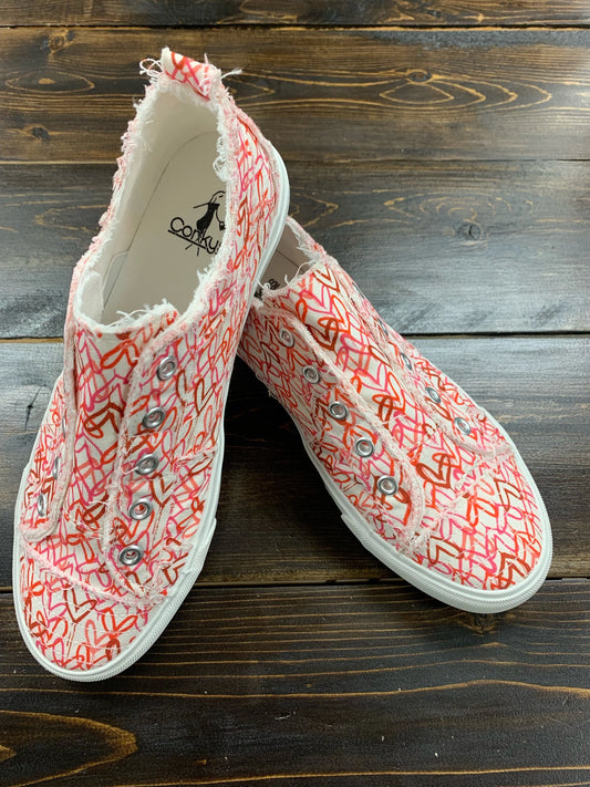 Babalu Slip On Tennis - HEARTS