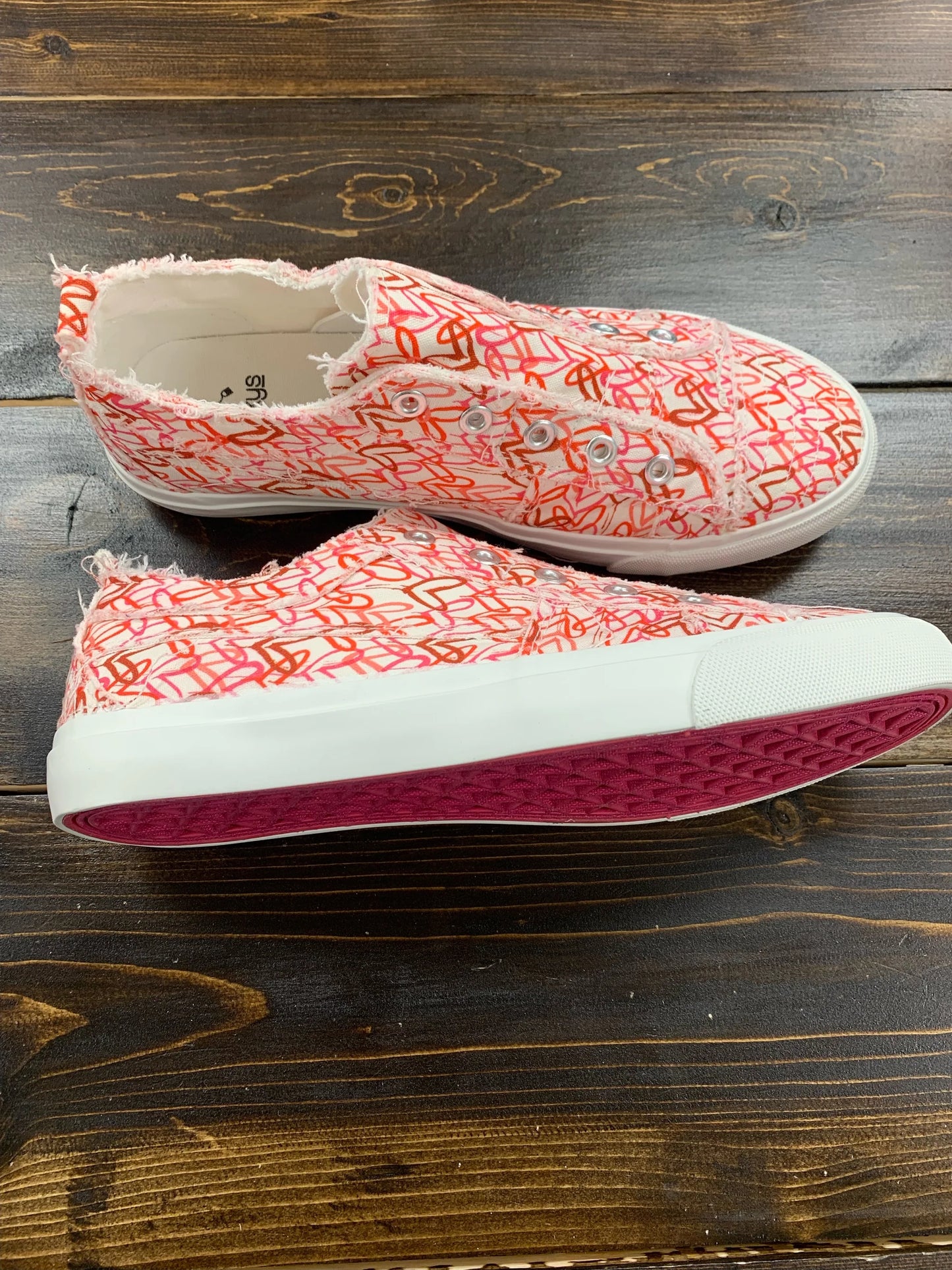 Babalu Slip On Tennis - HEARTS