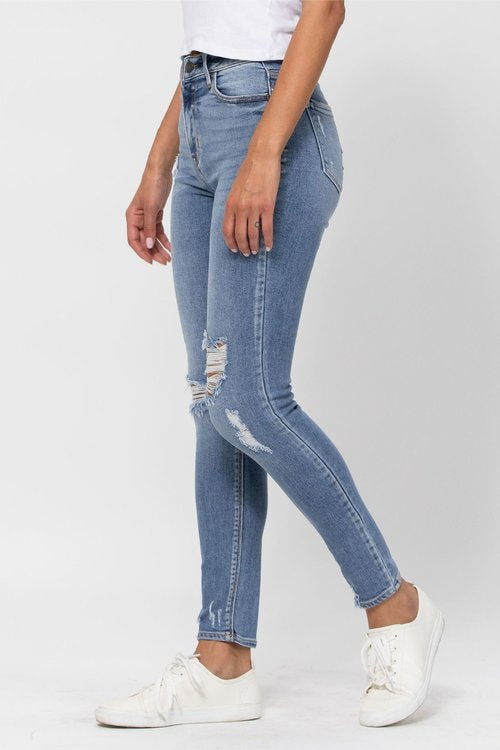 Amelia High Rise Skinny Jeans - MEDIUM WASH