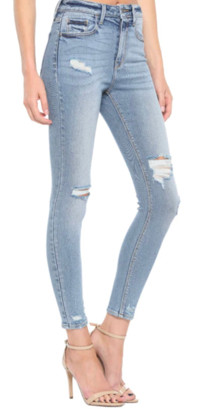 Amelia High Rise Skinny Jeans - MEDIUM WASH