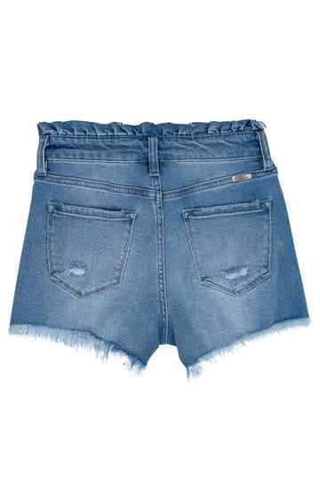 Lorena High Rise Jean Shorts - MEDIUM WASH