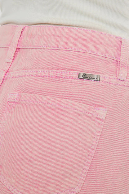 Octavia High Rise Shorts - PINK