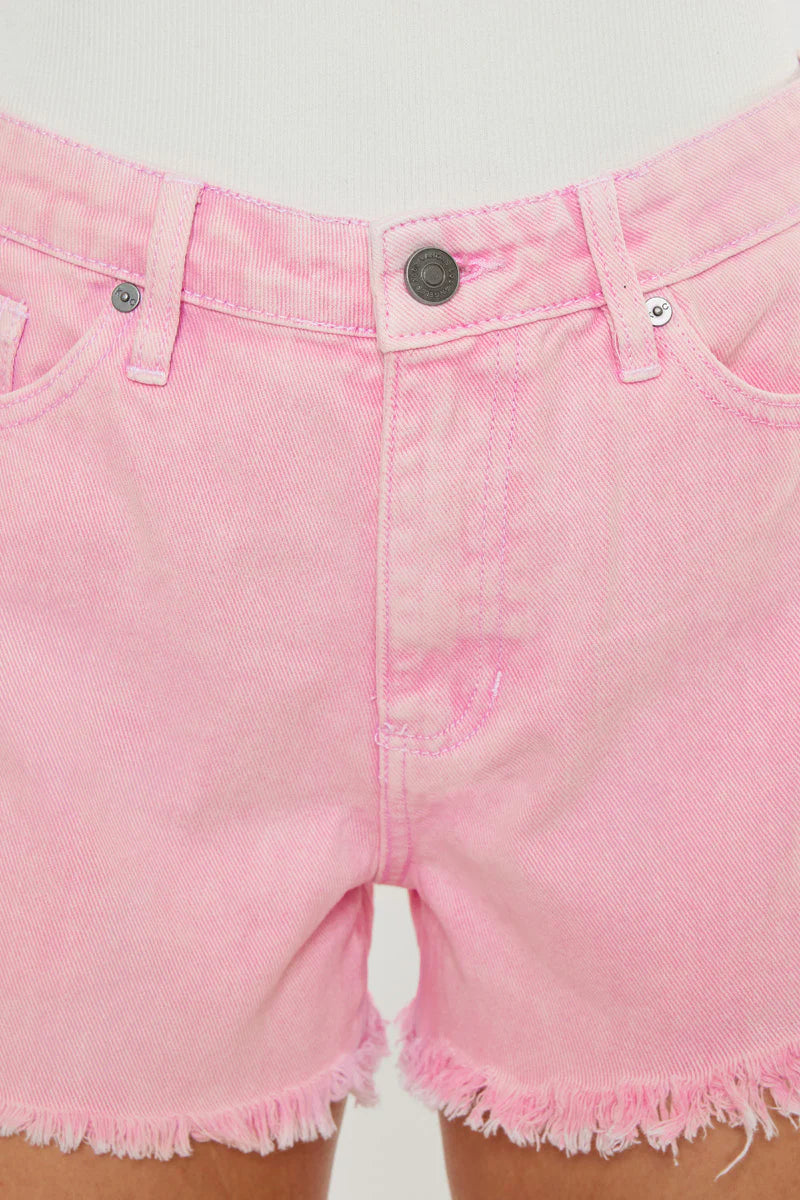 Octavia High Rise Shorts - PINK