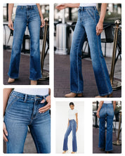 Misty Ultra High Rise Wide Flare - DARK WASH