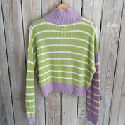 MUSES- Pastel Mardi Gras Sweater
