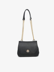 Lottie Twist Lock Crossbody Bag w/ Chain Strap