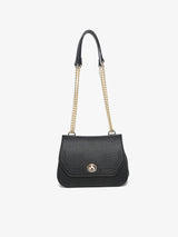 Lottie Twist Lock Crossbody Bag w/ Chain Strap