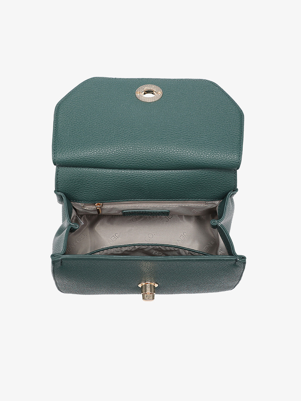 Lottie Twist Lock Crossbody Bag w/ Chain Strap