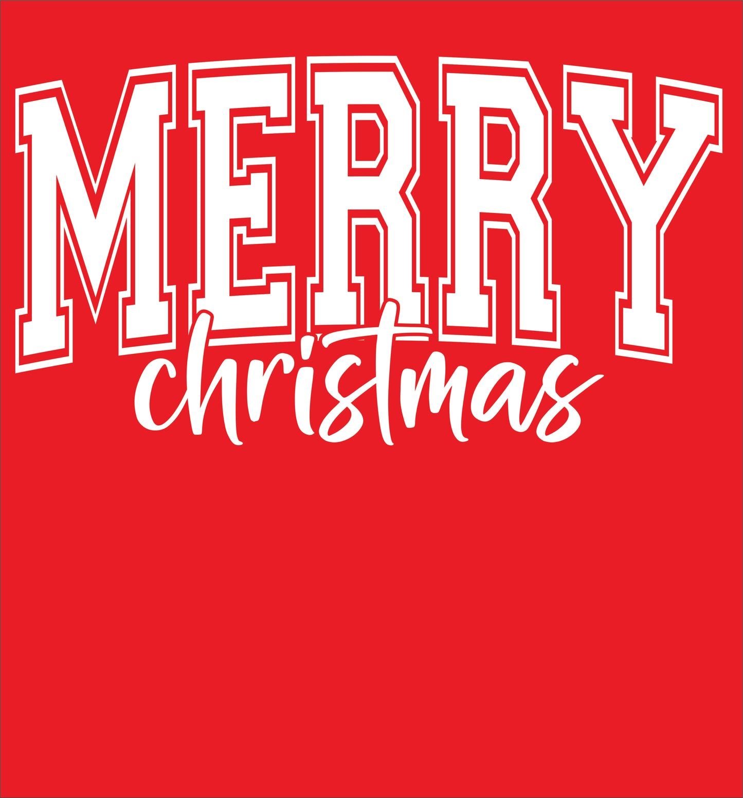 MERRY CHRISTMAS LONG SLEEVE TEE