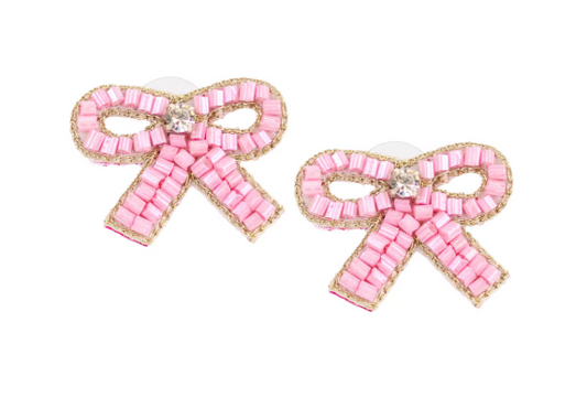 The Royal Standard- Bows Beaded Earrings