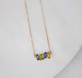 The Royal Standard- Krewe Kaleidoscope Baguette Necklace