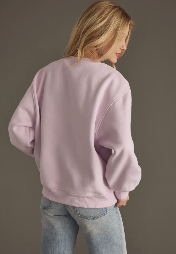 After Work Cocktails- Chenille Sweatshirt