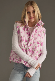 Pink Vested- Spring Floral Vest