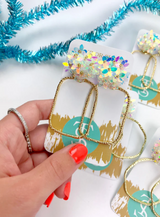 Taylor Shaye-Iridescent Flower Hoops