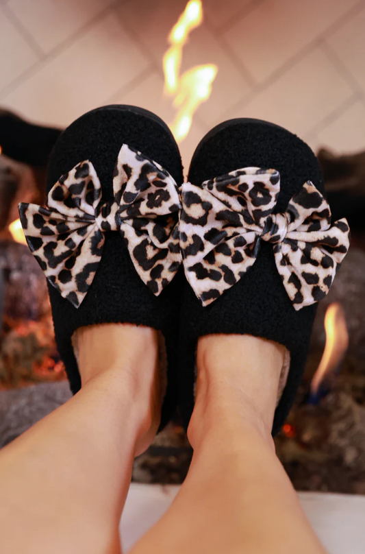 Cozy Bow Slippers