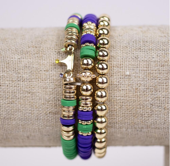 The Royal Standard- Bons Temps Bead Bracelet Stack