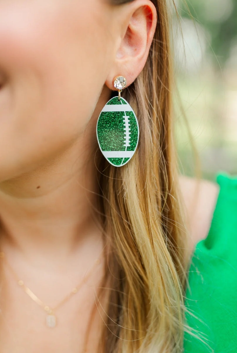 Taylor Shaye Acrylic Football Earrings