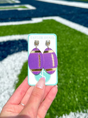 Taylor Shaye Acrylic Football Earrings