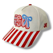 USA Bow Stripe Hat