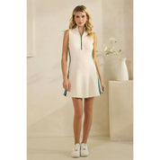 Sleek Ribbed Mini Dress with Sport Stripe
