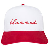 Blessed (Cursive) Two-Toned Vintage Hat