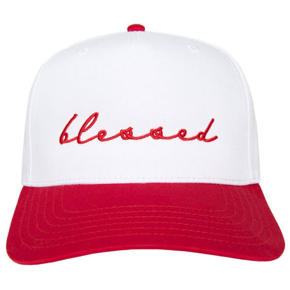 Blessed (Cursive) Two-Toned Vintage Hat