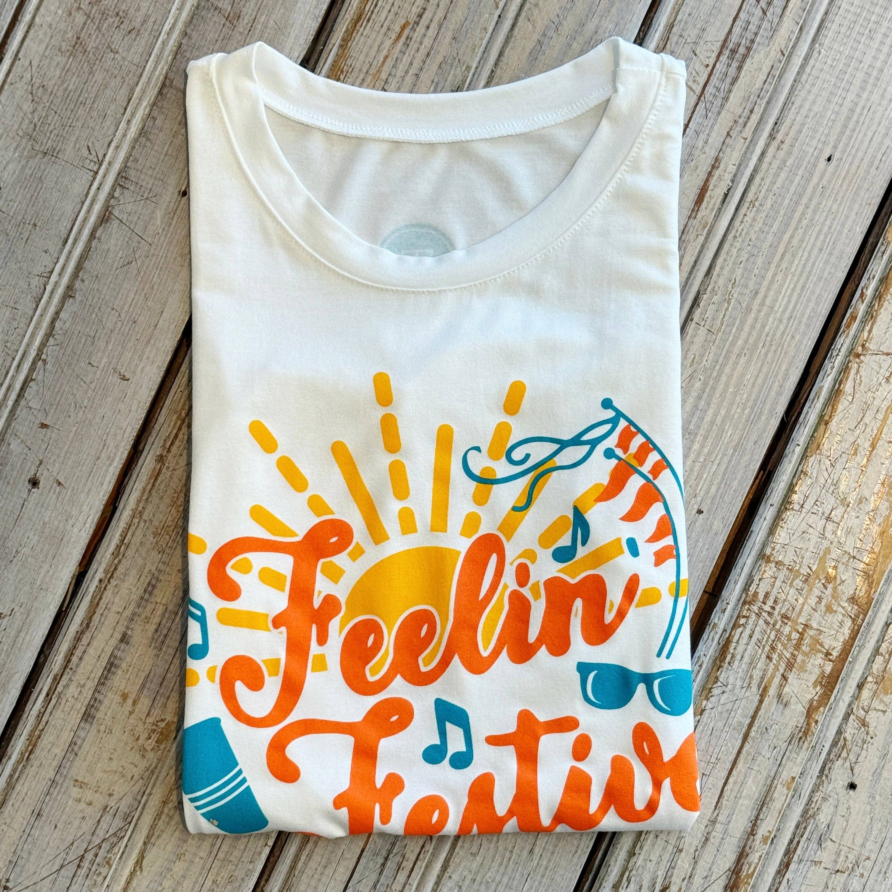 Feelin' Festive Tank-white
