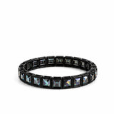 LULU MAC Black Rhinestone Bracelet