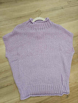 Lilac dreams- mock neck sweater top FINAL SALE