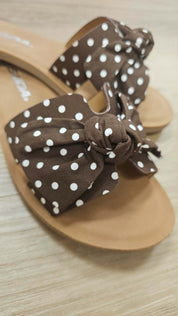Road- Brown Polka- Dot Sandal