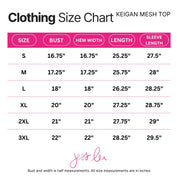 Keigan Mesh Top- Multi Skeletons
