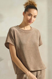 Corduroy Short Sleeve Top