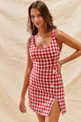 Tweed Embellished Holiday Dress