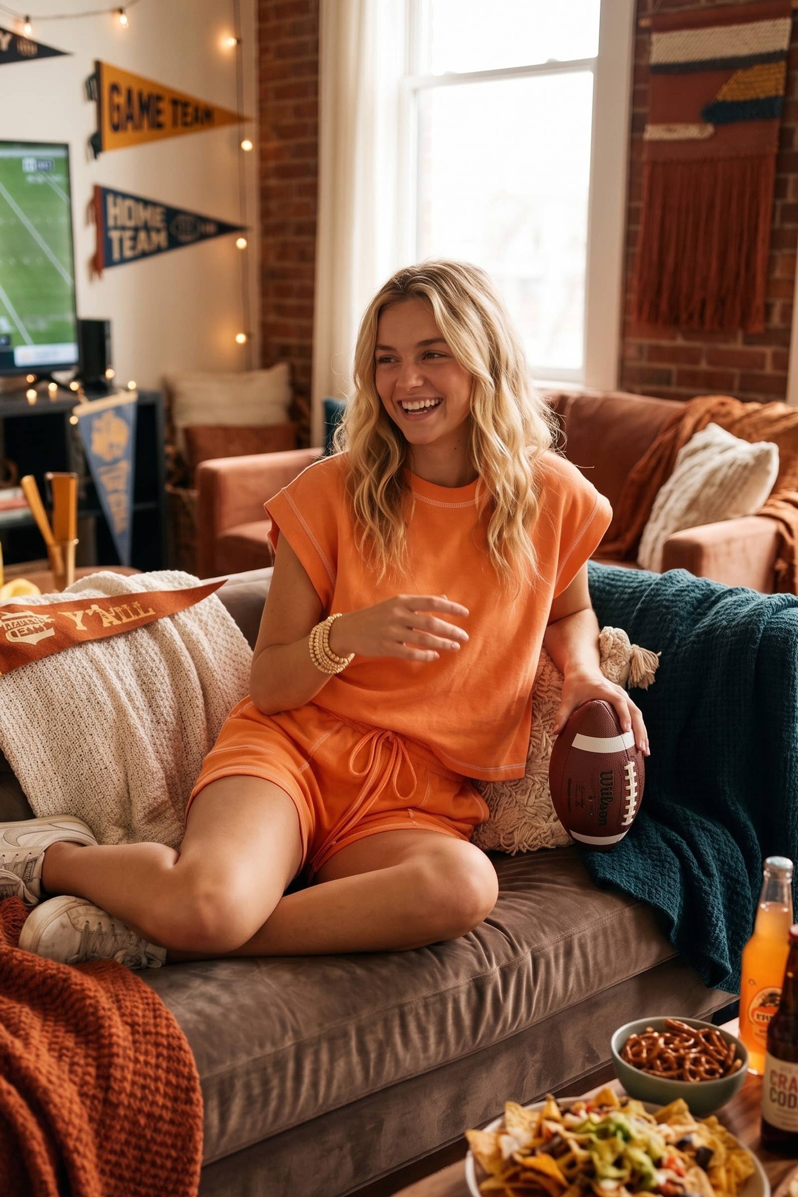 Scuba Contrast Stitch Game day Lounge Set