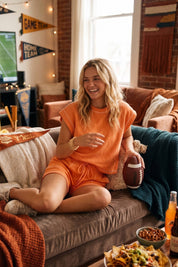 Scuba Contrast Stitch Game day Lounge Set