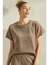 Corduroy Short Sleeve Top