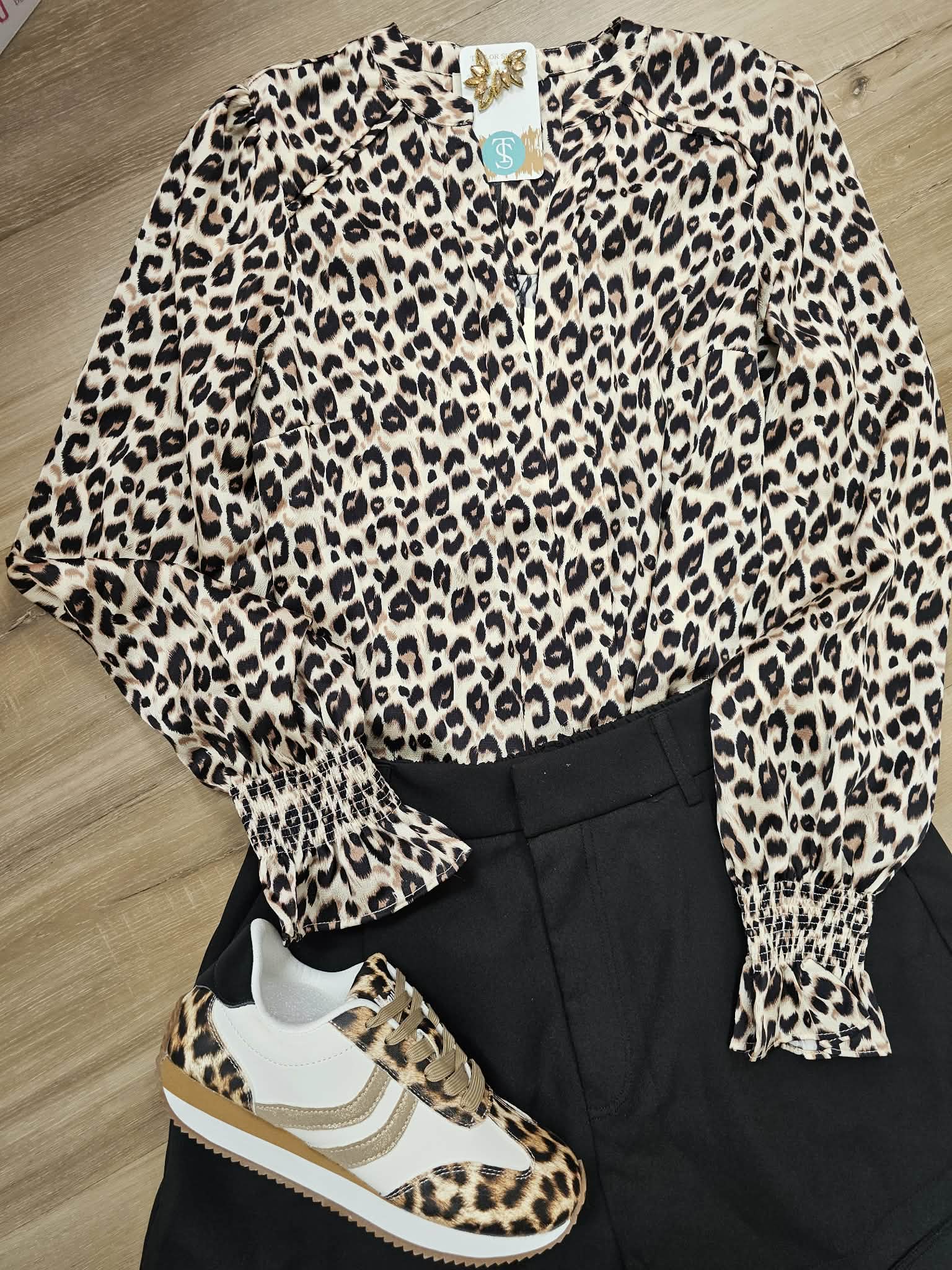 KICKOFF- Leopard Combo Sneaker