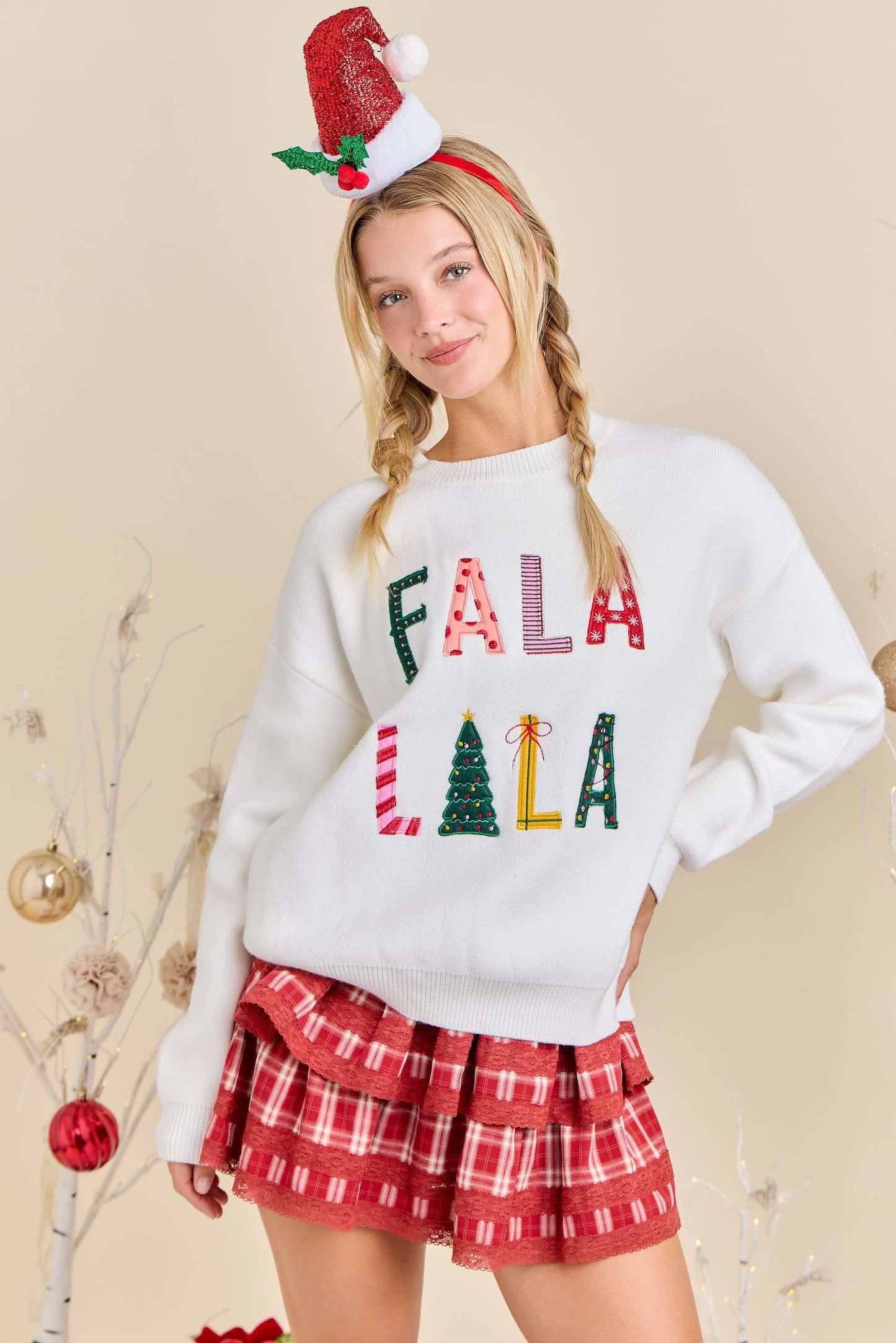 Fala Lala Christmas Knit Sweater