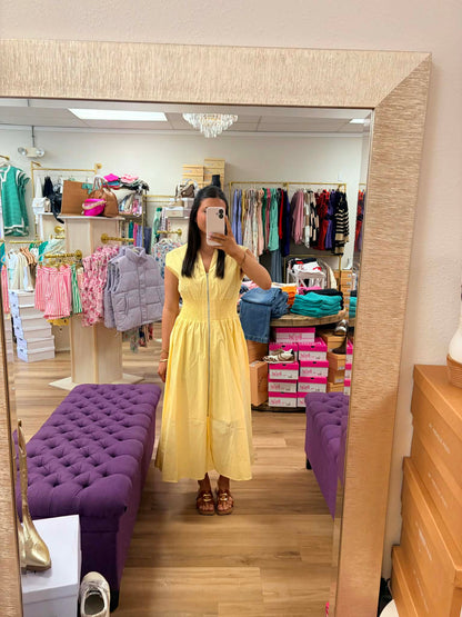 Lilly- Smocked Waist Midi Dress
