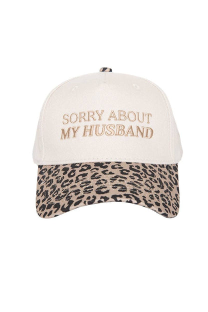 Sorry About My Husband Two-Toned Trucker Hats