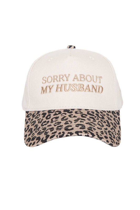 Sorry About My Husband Two-Toned Trucker Hats