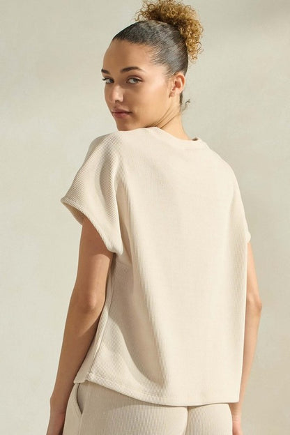 Corduroy Short Sleeve Top