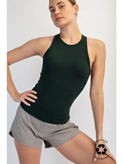 Butter Sleeveless Racer Back Tank Top