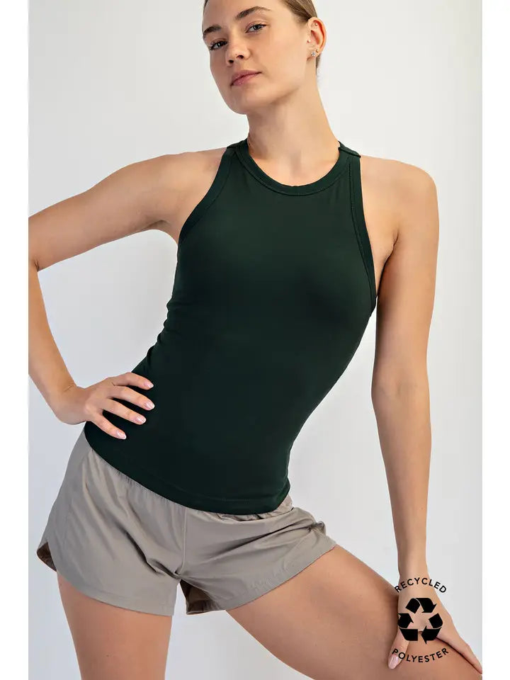 Butter Sleeveless Racer Back Tank Top