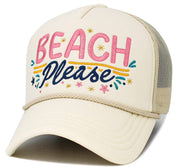 Beach Please Vintage Baseball Cap